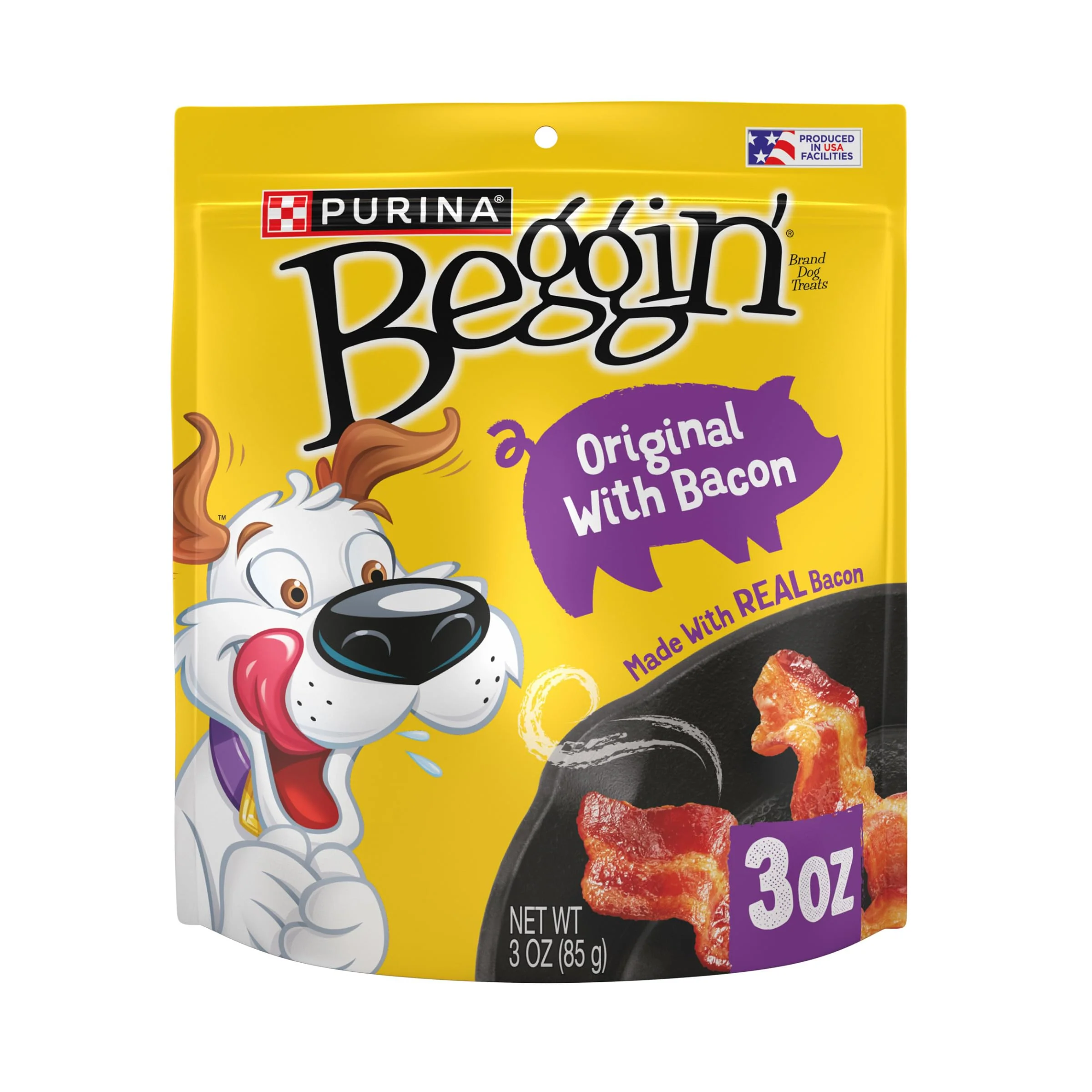 Luxury Purina Beggin' Strips Meat Dog Treats – Bacon Flavor Pack of 6 Natural