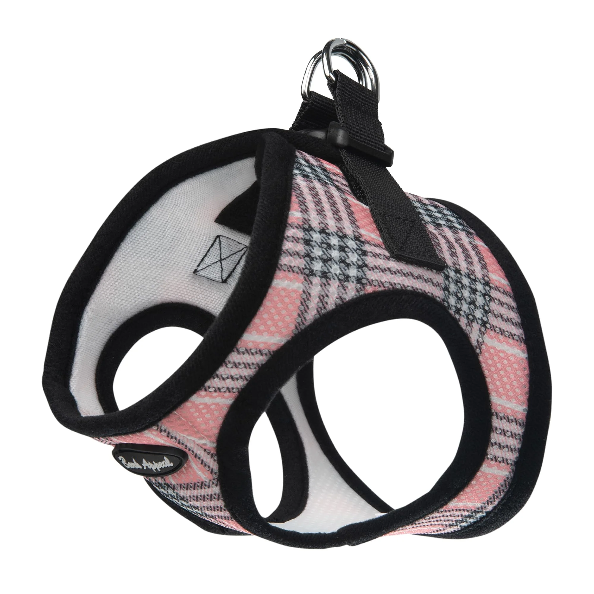 Versatile Bark Appeal Pink Plaid Step-in Harness XS – Anti-Choke Soft Vest Green