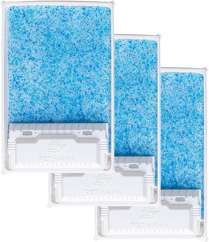 Consistent Crystal Cat Litter and Disposable Litter Trays 3 Sets Compatible Relaxed