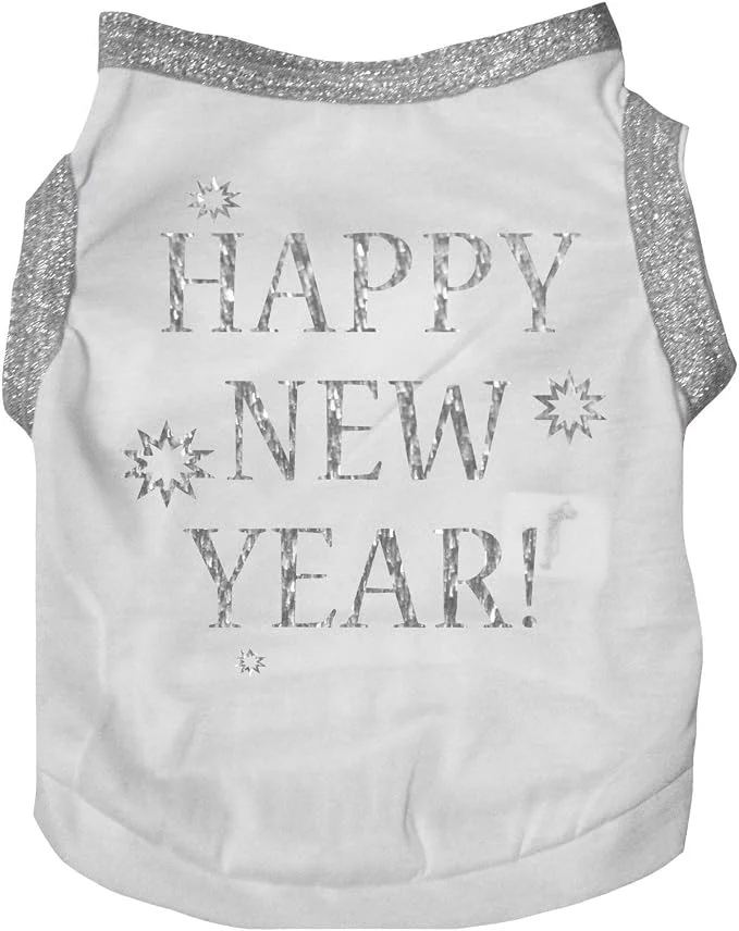 Advanced Petitebella Bling Happy New Year Puppy Dog Shirt Artisan