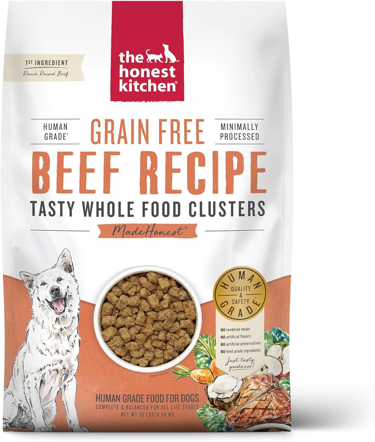 Optimized The Honest Kitchen Whole Food Clusters Dog Grain Beef 10 lb Bag Advanced