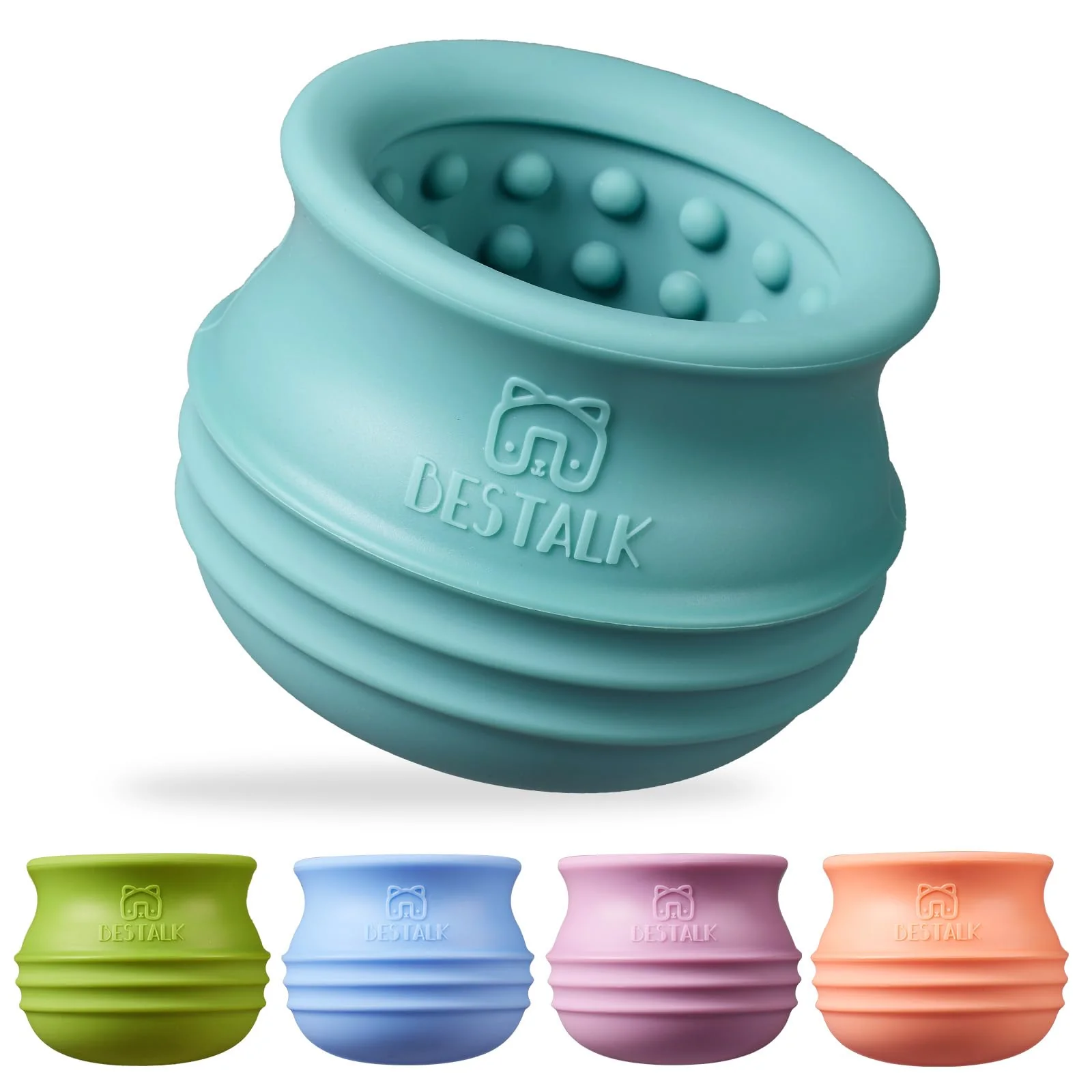 Flexible alk Dog Enrichment Toy – Wobble ze Puzzle Feeder Teal Durable