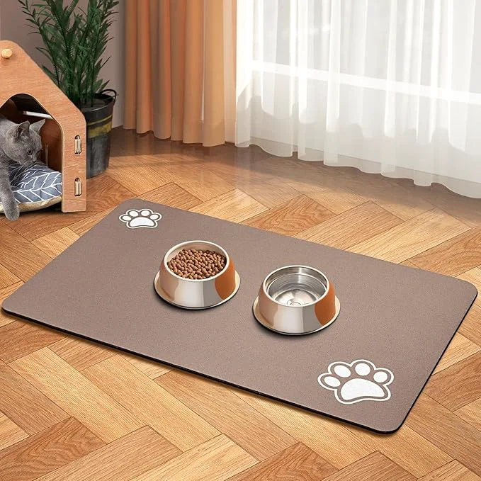 Convenient Pet Feeding Mat-Absorbent Dog Mat Quality