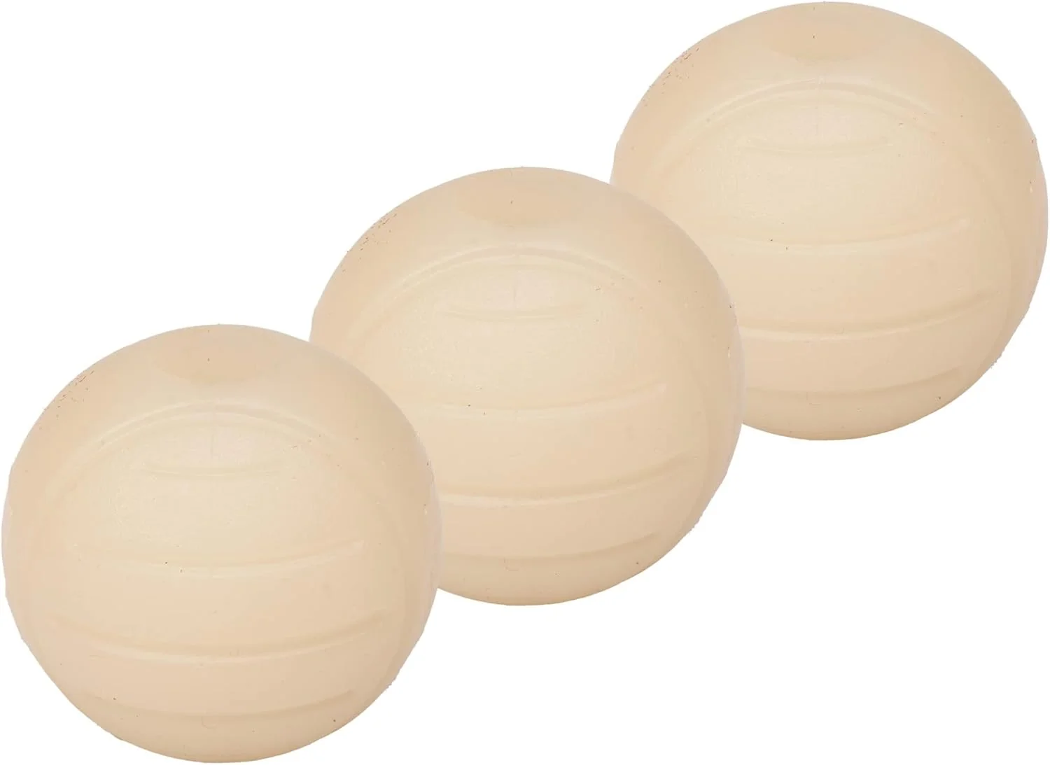 Casual Amazon Basics Dog Toys Interactive Glow Rubber Balls Pack of 3 2.5 inch Beige Safe