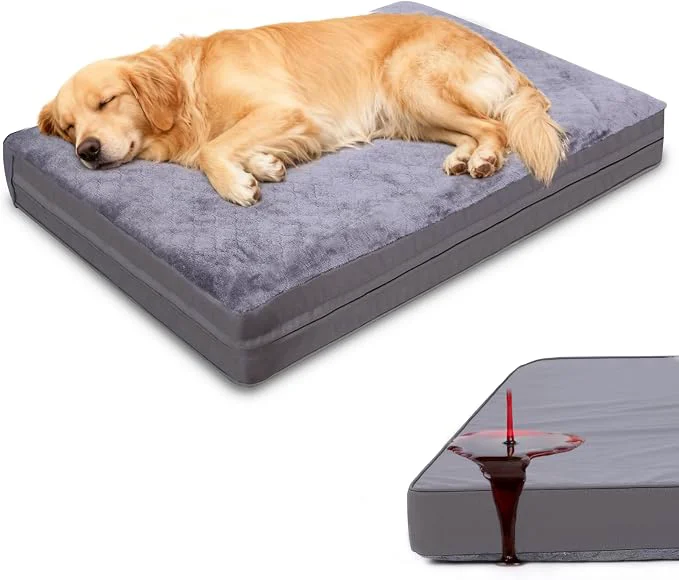Versatile XXL Dog Bed for Large Dogs Waterproof XXL Dog Crate Pad Easy-to-Use