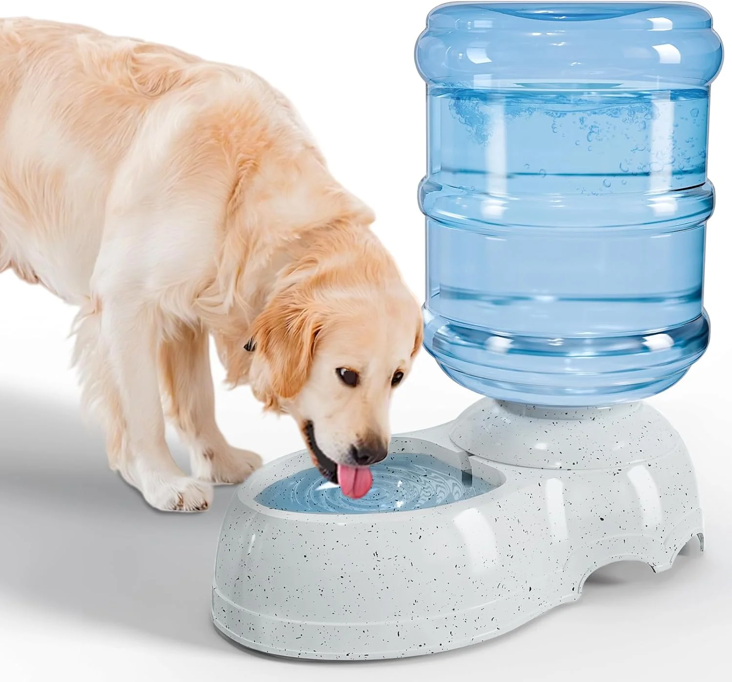 Fashionable Kenond Water Dispenser Station for Large Dogs 3 Gallon 11L Gravity Automatic Feeder Dog Water Bowl Dispenser Large Size Dog Drinking Fountain Relaxed
