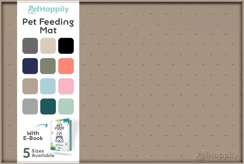 Eco-Friendly Dog Food Mat - 28x18 Raised Edges Dogs Mat for Food and Water Prevent Spill Waterproof Cat Food Mats Protect Floors Easy Clean Dog Bowl Mats for Food and Water Silicone Pet Feeding Placemats World-Class