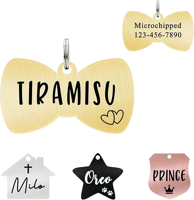 Secure Ultra Joys Cat ID Tag Personalized Pet Tags Durable Stainless Steel Small Pet Original
