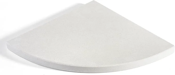 Relaxed Koville Natural Marble Corner Shower Shelf for Bathroom 10'' Polished Marble Corner Shelves Wall Mounted Stone Corner Shower Caddy No Drilling Adhesive Shelf - White Cliff No Glue Included About ThisOverview Professional