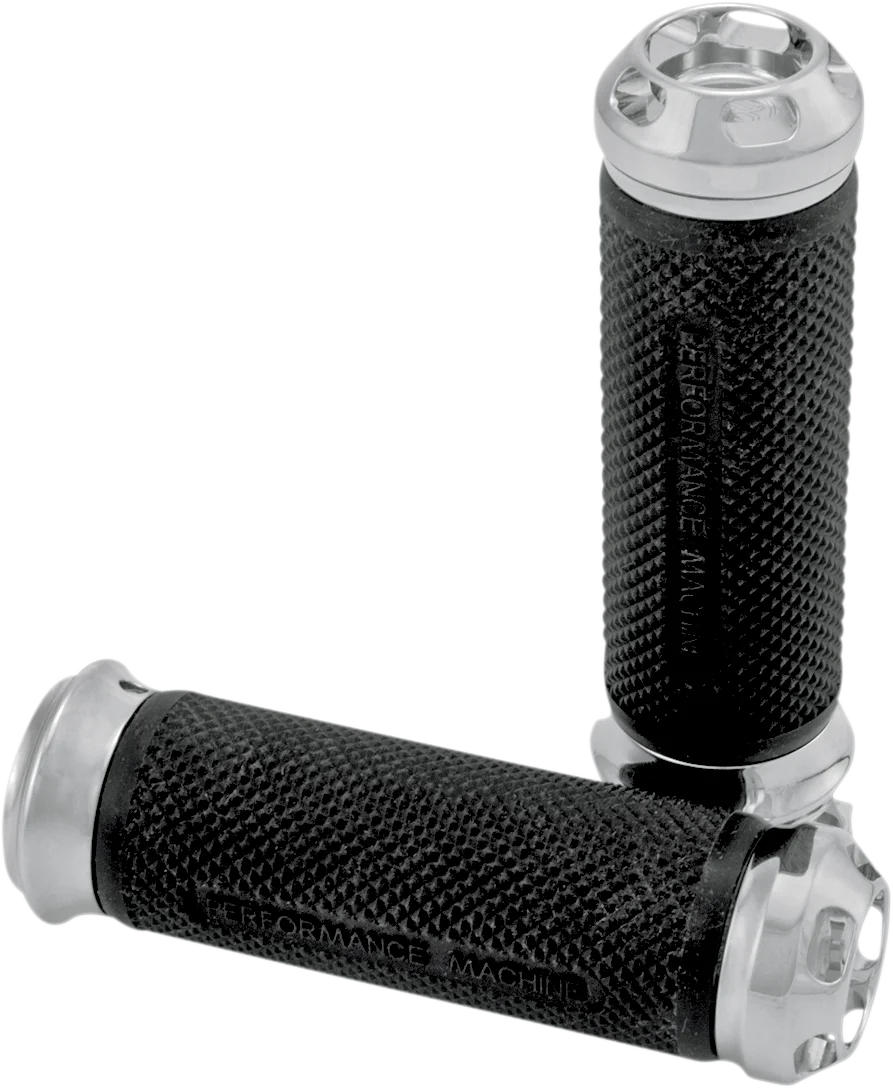 Original Design PERFORMANCE MACHINE PM Grips - Apex - Elite - Cable - Chrome 0063-2043-CH Stylish