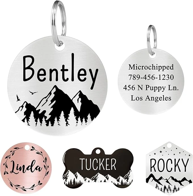 Outstanding Ultra Joys Stainless Steel Pet ID Tags Reusable