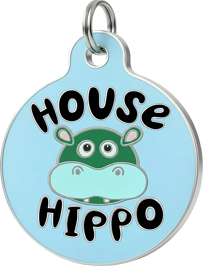 Relaxed Bad Tags Personalized Dog and Cat ID Tags in 25 Designs and 2 Sizes Healthy
