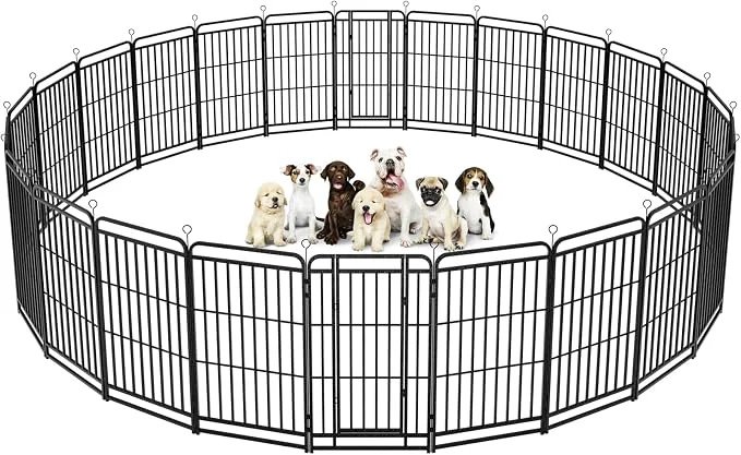 Outstanding Heavy Duty Dog Playpen 24 Steel Panels 47 Height Square Steel Pipe Professional