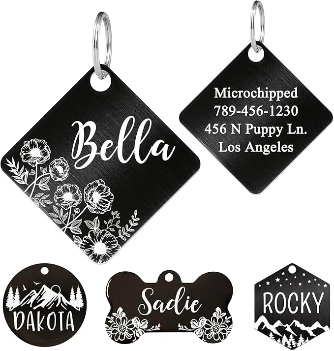 High-Performance Ultra Joys Stainless Steel Pet ID Tag Breathable