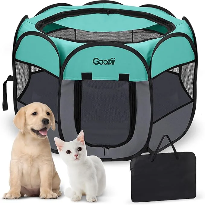Stylish Pet Cat Playpen for Indoor Cats Enclosed Puppy Dog Play Pen for Outdoor Travel Exclusive