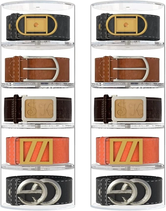 Certified NIUBEE Belt Organizer Acrylic 10 Layers Belt Case Storage Holder and Display for Accessories like Jewelry Watch BraceletsAbout ThisOverview Luxury