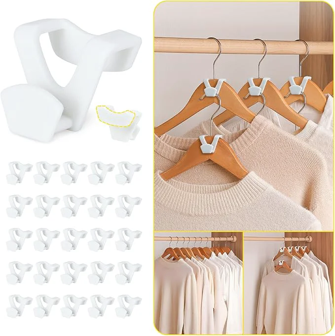 Durable Smartor Clothes Hanger Connector Hooks 30 Pack Closet Storage and Organization as Hangers Space Saving Hanger Add on Hook as Closet Organizer Stacking Hangers Cascading Space Saver WhiteAbout ThisOverview Fine