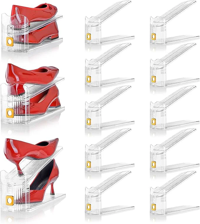 Exclusive Shoe Slots Organizer for Closet 10 Pack Shoe Stacker Organizer Shoe Sophisticated