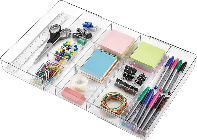 Consistent 1 Pcs Large Expandable Acrylic Drawer Organizers Grid Adjustable Drawer Dividers Organizer for Desk Makeup Jewelry Office Kitchen Supplies Clear 11 Compartments About ThisOverview Original Design
