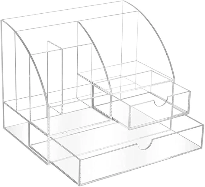 Original Garneck Acrylic Desk Organizer Drawer Multi-compartment Makeup and Office Supplies Storage Box Design for Use for Lipsticks Pens and AccessoriesAbout ThisOverview High-Performance