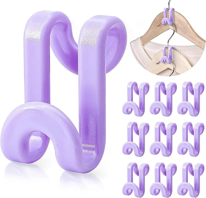 Artisan Mlici Hanger Extender Space Saver for Closet 60 Pack Clothes Hanger Connector Clothes Extender Hooks for Stacking Closet Organization Purple About ThisOverview Trusted