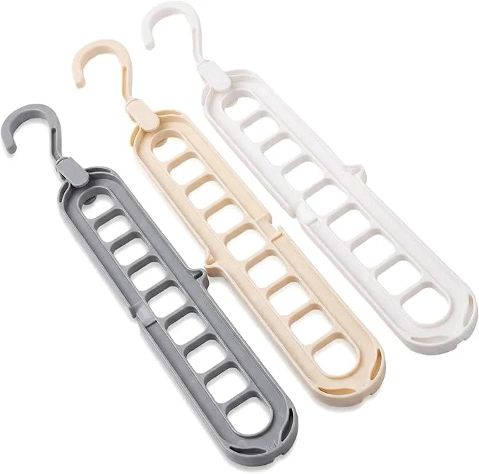 Quality Space Saving Hanger with 360° Rotation - 5-Tier Vertical Closet Organizer Multi-Layer Hanging Rack for Shirts Pants Bags Durable PP Plastic for Cabinet Closet DoorAbout This Premium Material