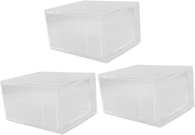 Authentic Veemoon 3pcs Clear Stackable Plastic Drawer Organizer Versatile Storage Bins for Bathroom and Daily Essentials Ample Capacity for Makeup and Home Use and Space Saving DesignAbout ThisOverview Green