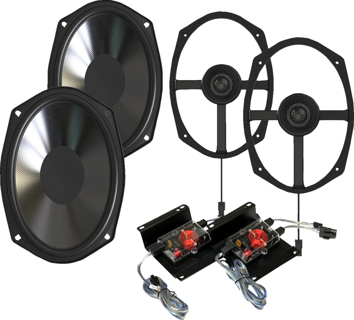 Selected WILD BOAR AUDIO Speakers - 300 W - 4 Ohm - w External Crossovers WBA 2694 Eco-Friendly