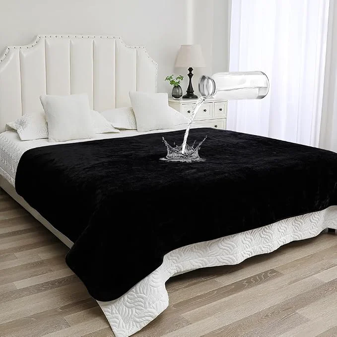 Fashionable Waterproof Blanket for Couples – I for Couch Bed Splash Proof Sherpa Throw Functional