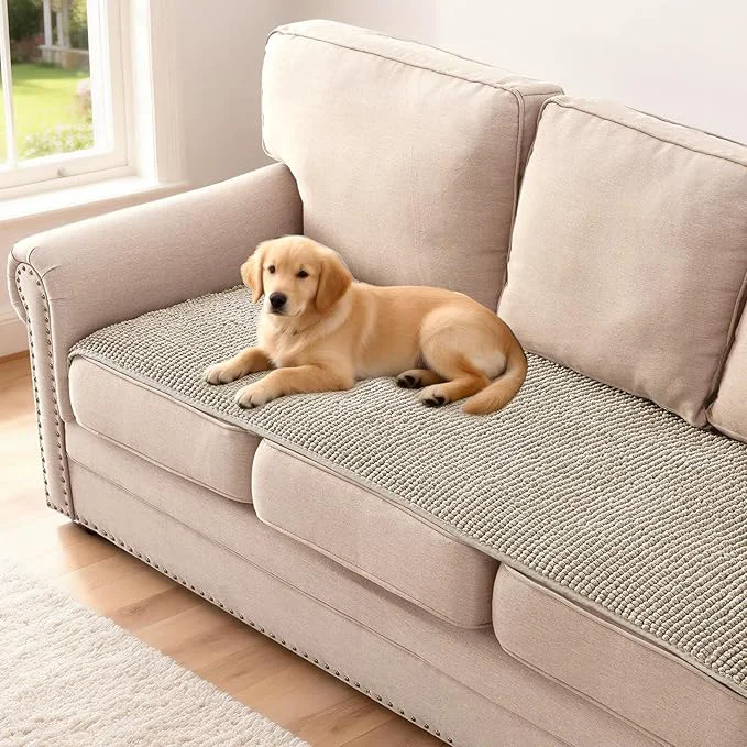 Professional H.VERSAILTEX Plush Chenille Couch Cover Trusted