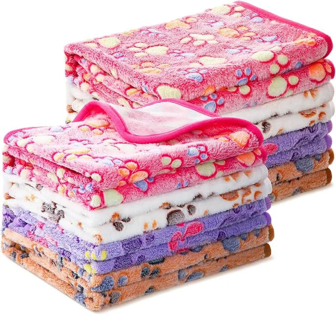 Powerful Tegeme 8 Pcs Fleece Dog Blankets Breathable