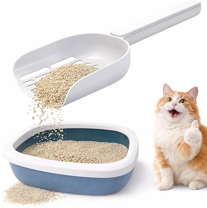 Dependable Cat Poop Scooper Cleaning Shovel Plastic Candy Color Shovel Ergonomic Pet Outstanding