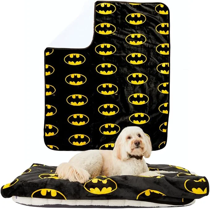 Trendy Franco Pet Batman DC Comics Bat Shield Logo Super Soft Cozy Waterproof Unique