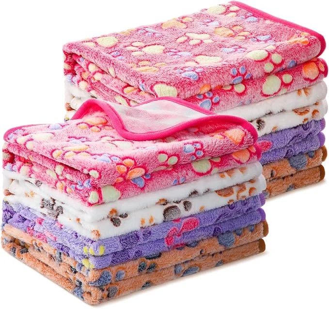 Detailed Tegeme 8 Pcs Fleece Dog Blankets Long-Lasting