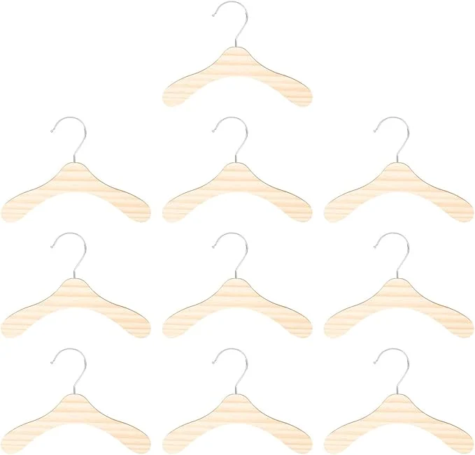 Advanced 10pcs 8.66-inch Wooden Pet Hangers Original