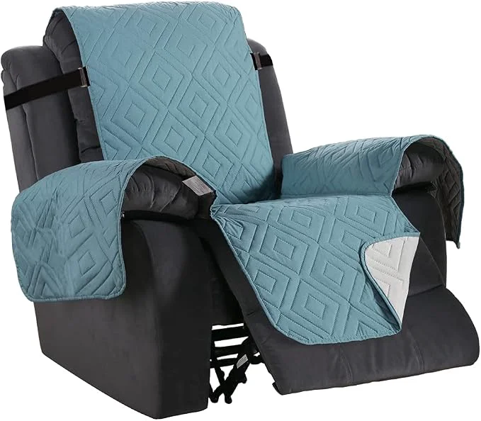 Certified H.VERSAILTEX Reversible Quilted Recliner Covers Water Resistant Furniture Environmentally Friendly