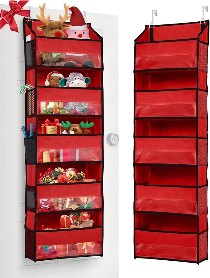 Selected ULG 1 Pack Over The Door Organizer – 5 Shelf Door Organizer Hanging 10 Side Pockets Reinforced 44LB Capacity Hanging Organizer Behind The Door Storage for Bedroom Nursery Christmas Red About ThisOverview Unique