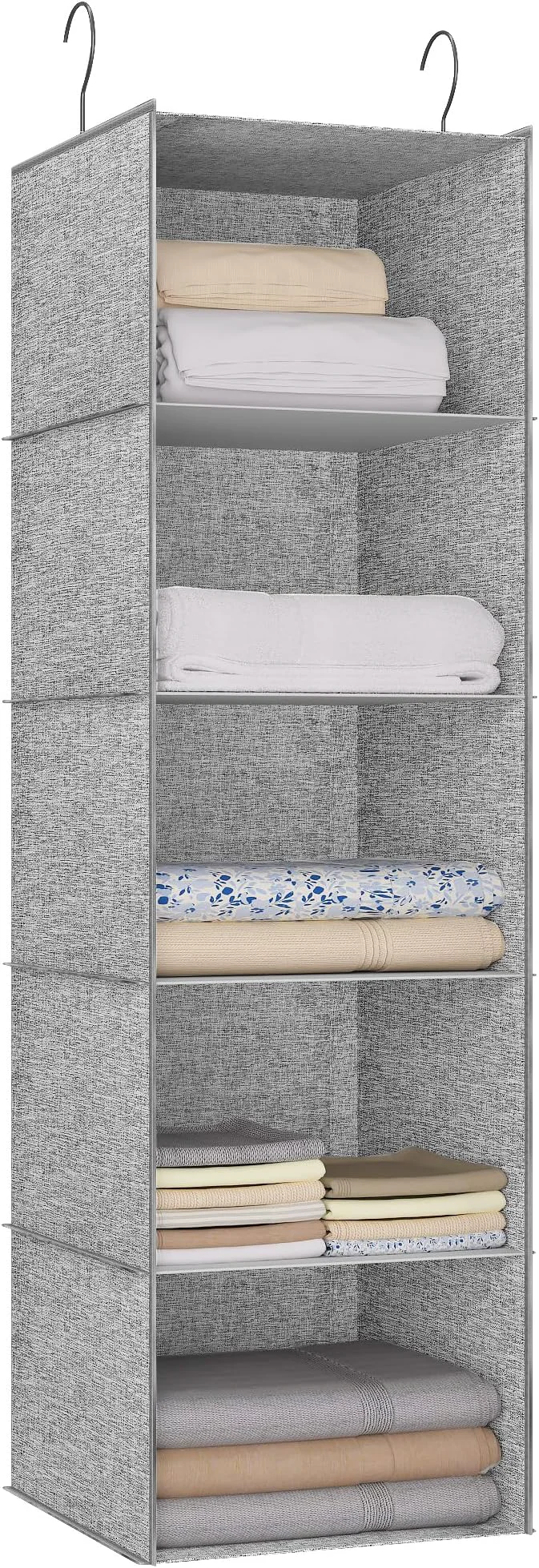 Stylish 5-Shelf Hanging Storage Closet Organizer Linen Rv Storage and Organization for Wardrobe Inside Camper Accessories Nursery Baby RoomAbout ThisOverview Reusable