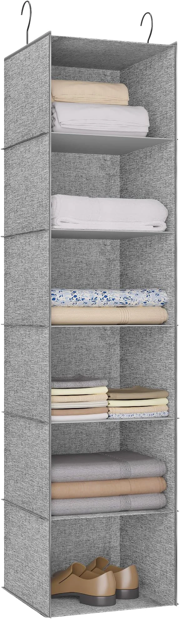 Fine Crafted 6-Shelf Hanging Storage Closet Organizer Linen Rv Storage and Organization for Wardrobe Inside Camper Accessories Nursery Baby RoomAbout ThisOverview Modern