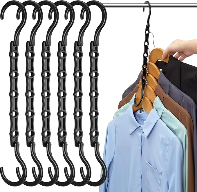 Quality AMKUFO 12 Pack-Closet-Organizers-and-Storage Hangers-Space-Saving-for-Closet-Organization Clothes-Hanger-Space-Saver-for-College-Dorm-Room-Essentials Small-Apartment-StorageAbout ThisOverview Practical