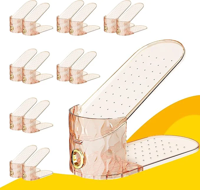 Clean Shoe Slots Organizer Adjustable 15 Pack Shoe Stacker for Closet Storage Clear Double Layer Space Saver Durable and Stackable Shoe Holder for Sneakers Heels and FlatAbout ThisOverview Luxury