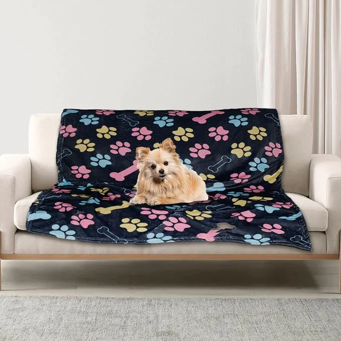Reliable Dog Blankets for Large Dogs Fuzzy Soft Pet Mat Throw Cover for Kennel Crate Bed World-Class