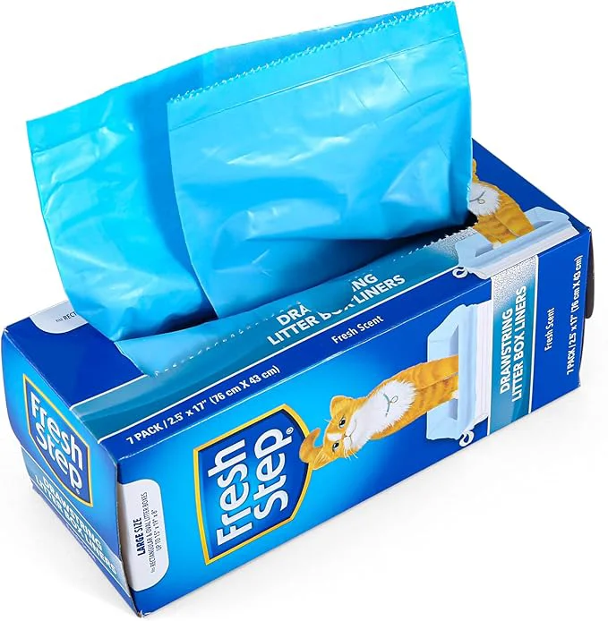Versatile Fresh Step Drawstring Cat Litter Box Liners Scented Heavy Duty Kitty Litter Advanced