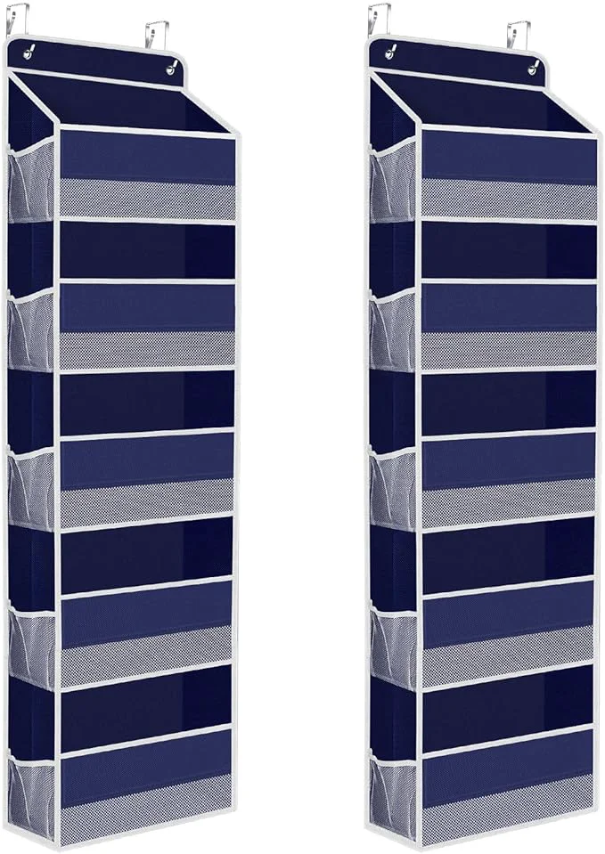 Reliable 2 Pack Over The Door Organizer Hanging Storage Organizer with Clear Window 40lb Ultra Sturdy Large Capacity Room Organizer for Pantry Laundry Bathroom Nursery Closet Grey About ThisOverview Safe