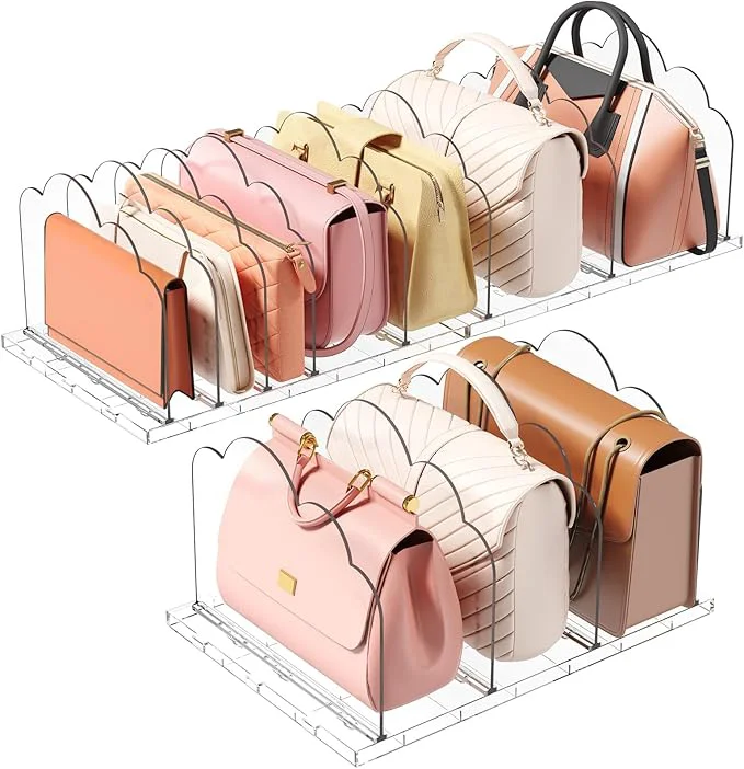 Dependable Lifewit Purse Organizer for Closet Clear Handbags Storage Organizer Adjustable Clutch Purse Storage Organizer Holder for Closet 3 Pack Bookshelf Dividers for Sweater in Bedroom 35 x 24 cm 14 x 9.5About ThisOverview Exclusive