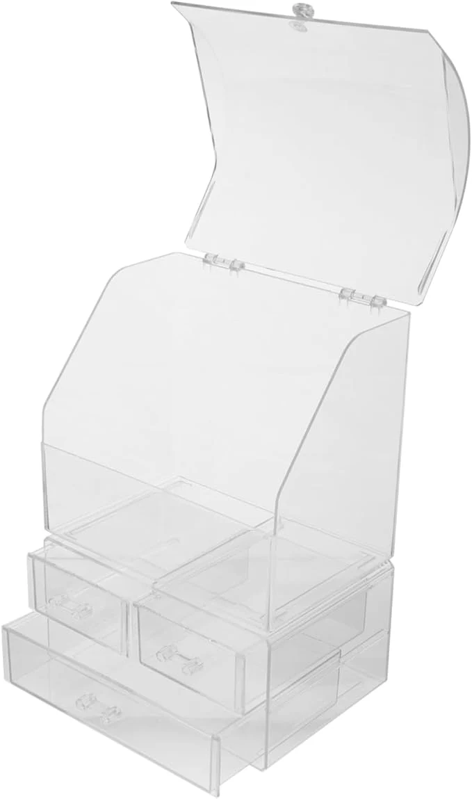 Proven PartyKindom Cosmetic Box Lid Acrylic Desktop Organizer Storage Bin Lid Space-saving Tidy Desktop StylishAbout ThisOverview Comfortable