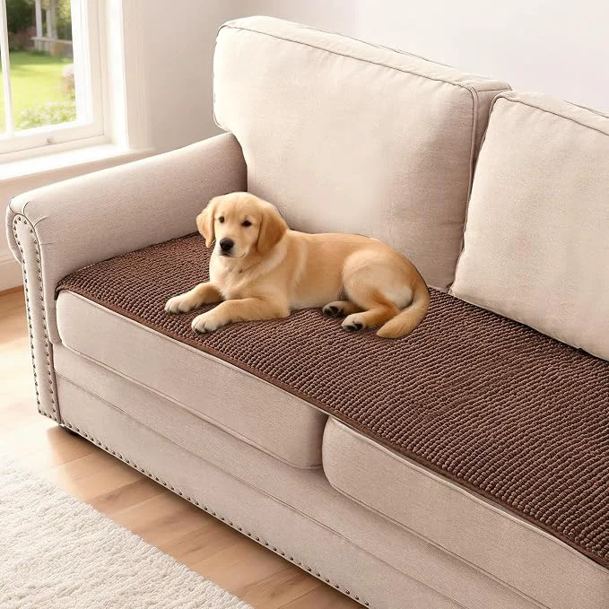 Practical H.VERSAILTEX Plush Chenille Couch Cover Premium Material