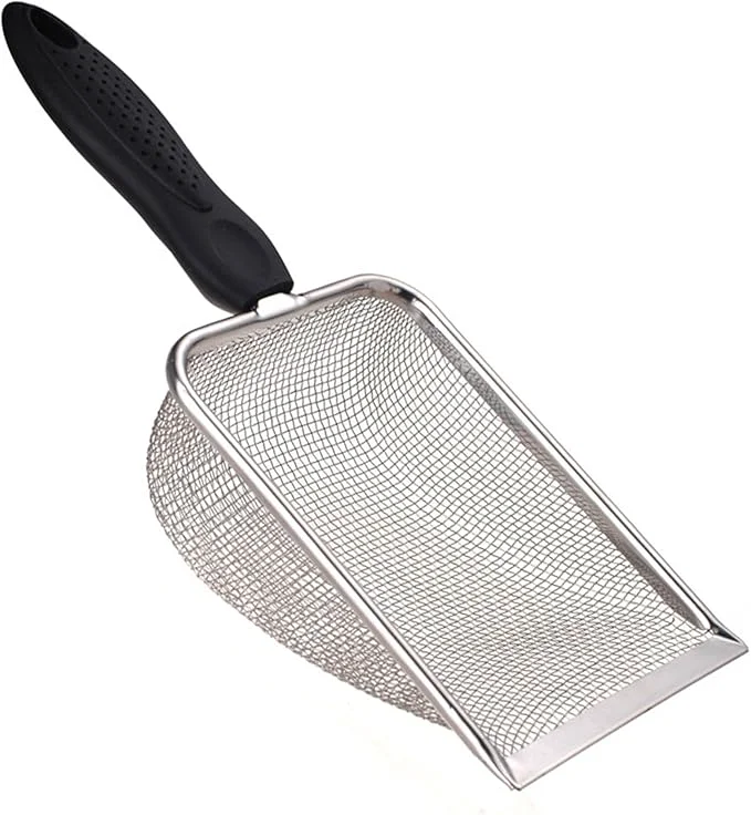 Outstanding SunGrow Reptile Sand Scoop Stainless Steel Fine Mesh Net High-Quality
