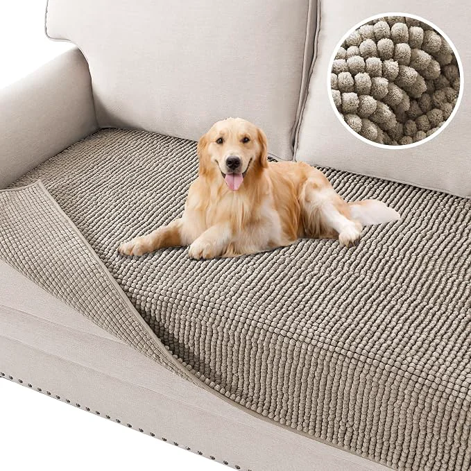 Classic H.VERSAILTEX Plush Chenille Pet Couch Cover Thick Soft Sofa Cover Easy-to-Use