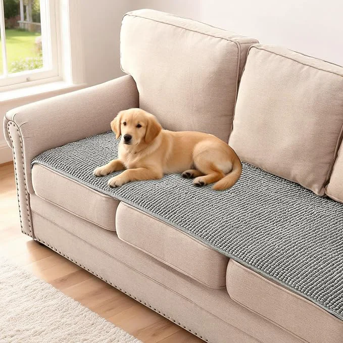 Crafted H.VERSAILTEX Plush Chenille Couch Cover Minimalist